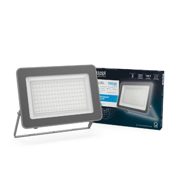 Прожектор светодиодный Gauss Qplus 100W 6500К 690511100