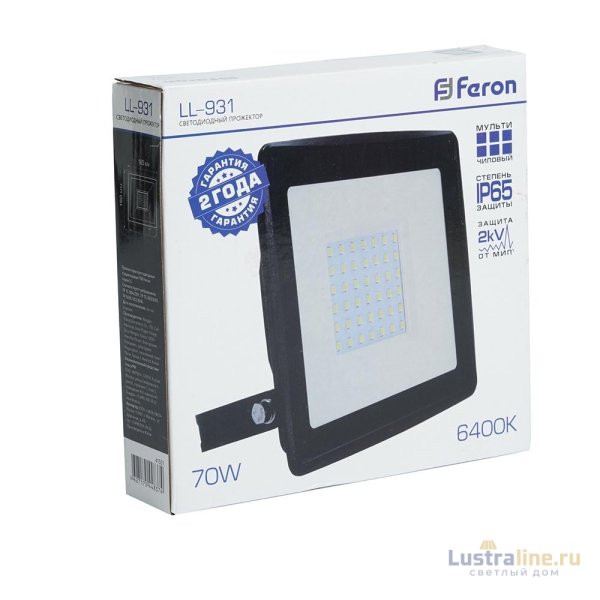 Светодиодный прожектор Feron LL-931 70W 6400K 41551