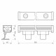 Линейный прожектор Arlight AR-LINE-500-12W Warm3000 (GR, 15 deg, 230V) 042176