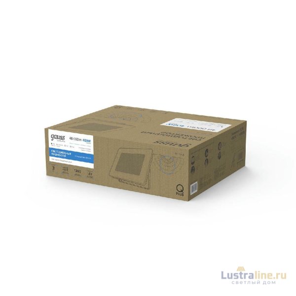 Прожектор светодиодный Gauss Qplus 400W 6500К 690511400 Прожектор светодиодный Gauss Qplus 400W 6500К 690511400