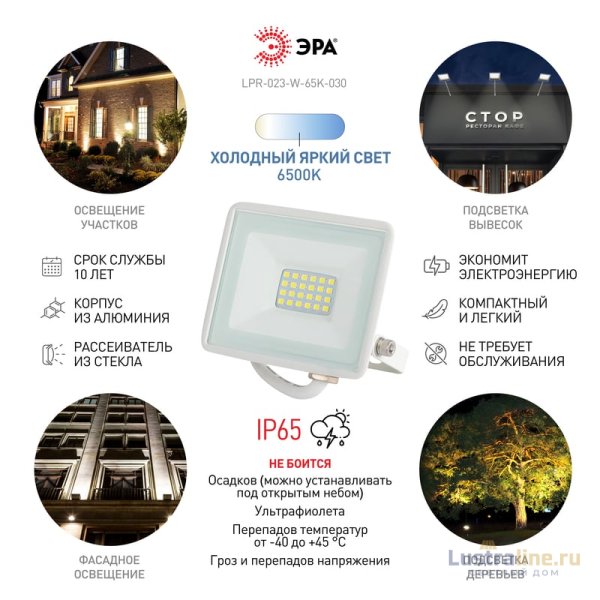Прожектор Эра LPR-023-W-65K-030 Б0054641