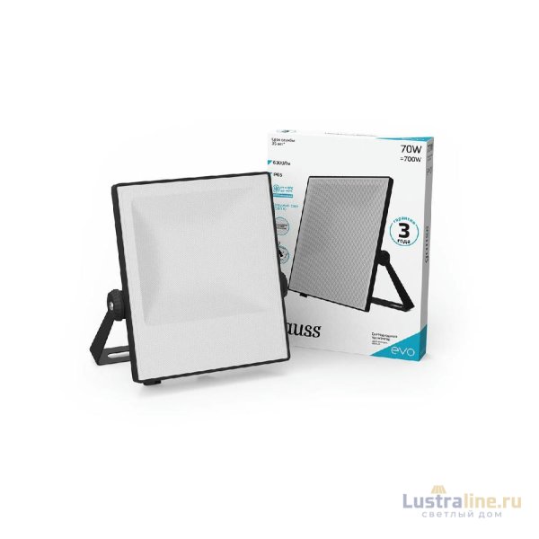 Прожектор светодиодный Gauss Evo 70W 6500К 687511370 Прожектор светодиодный Gauss Evo 70W 6500К 687511370