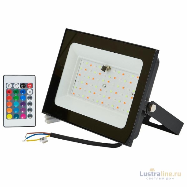 Прожектор Uniel ULF-F60-50W/RGB IP65 200-240В BLACK N1 UL-00011855