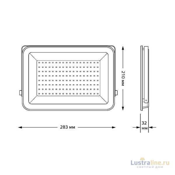 Прожектор светодиодный Gauss Qplus 100W 6500К 613511100 Прожектор светодиодный Gauss Qplus 100W 6500К 613511100