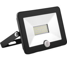 Прожектор Feron SFL80-50 с встроенным датчиком, черный в компактном корпусе 29524