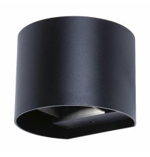 Уличный настенный светильник Uniel ULU-S56B-2x3W/3000K+4000K+6000K IP65 BLACK UL-00010855
