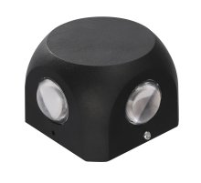 Уличный настенный светильник Uniel ULU-P30D-4W/4000K IP65 BLACK UL-00010521