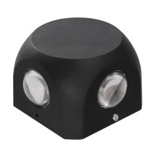 Уличный настенный светильник Uniel ULU-P30D-4W/4000K IP65 BLACK UL-00010521