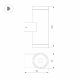Уличный настенный светильник Arlight LGD-RAY-WALL-TWIN-R65-2x12W Warm3000 044231
