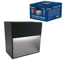Уличный настенный светодиодный светильник (UL-00006804) Uniel ULU-S03A-3W/4000K IP54 Black