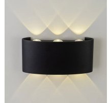 Уличный настенный светильник AM Group AM307-6X1 W BK 4000K Уличный настенный светильник AM Group AM307-6X1 W BK 4000K