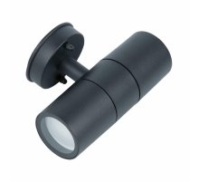 Уличный настенный светильник Uniel UUL-S22D-2x35W/GU10 IP65 BLACK UL-00011272