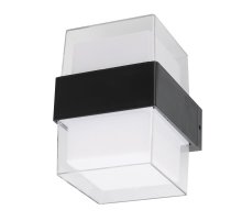 Уличный настенный светильник Uniel ULU-P26B-2x5W/4000K IP65 BLACK UL-00010518