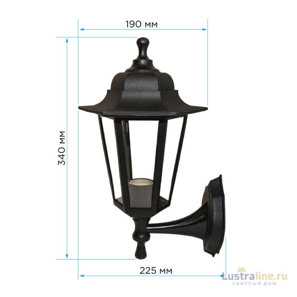 Уличный настенный светильник Apeyron Леда 11-99ЧЕР Уличный настенный светильник Apeyron Леда 11-99ЧЕР