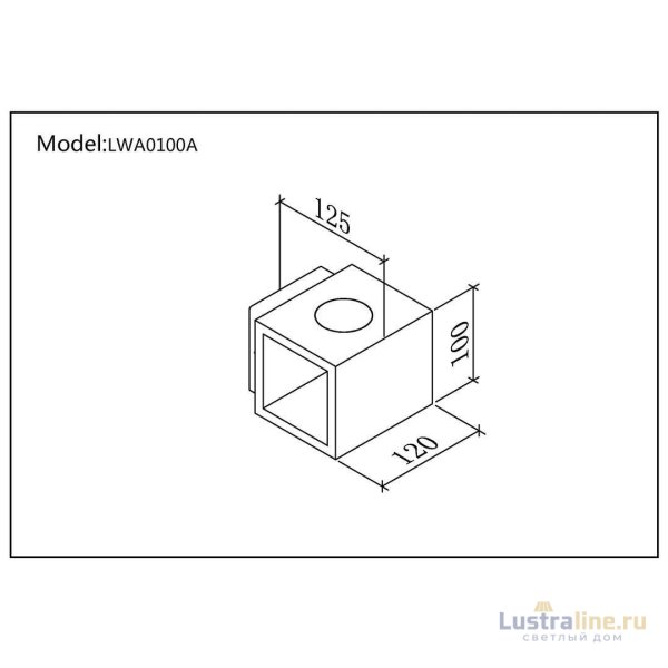 Уличный настенный светильник DesignLed LW-A0100A-BL-WW 002795 Уличный настенный светильник DesignLed LW-A0100A-BL-WW 002795