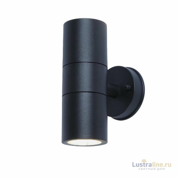 Уличный настенный светильник Uniel UUL-S22D-2x35W/GU10 IP65 BLACK UL-00011272 Уличный настенный светильник Uniel UUL-S22D-2x35W/GU10 IP65 BLACK UL-00011272