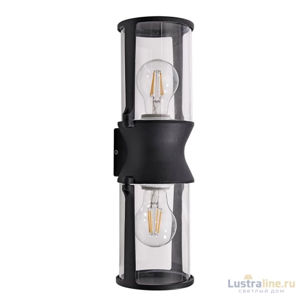 Уличный настенный светильник Arte Lamp Minchir A8306AL-2BK