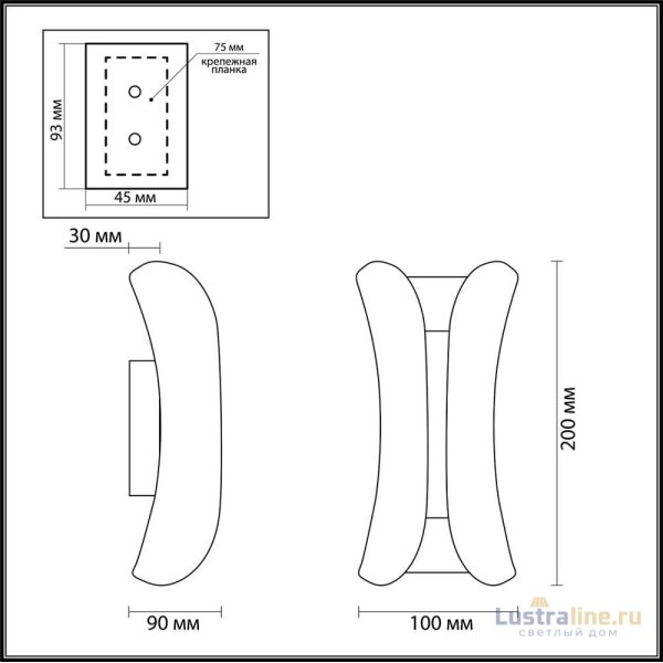 Уличный настенный светодиодный светильник Odeon Light Krista 3886/6BG