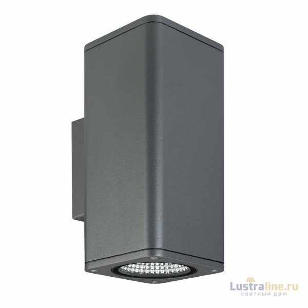 Уличный настенный светильник Arlight LGD-EVO-WALL-TWIN-S100x100-2x12W Day4000 (GR, 44 deg, 230V) 046194 Уличный настенный светильник Arlight LGD-EVO-WALL-TWIN-S100x100-2x12W Day4000 (GR, 44 deg, 230V) 046194