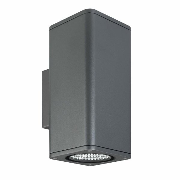 Уличный настенный светильник Arlight LGD-EVO-WALL-TWIN-S100x100-2x12W Day4000 (GR, 44 deg, 230V) 046194