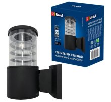 Уличный настенный светильник (UL-00006809) Uniel UUL-S11A 60W/E27 IP65 Black