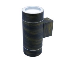 Уличный настенный светильник Uniel UUL-S92A 2х50W/GX53 IP65 BRONZE