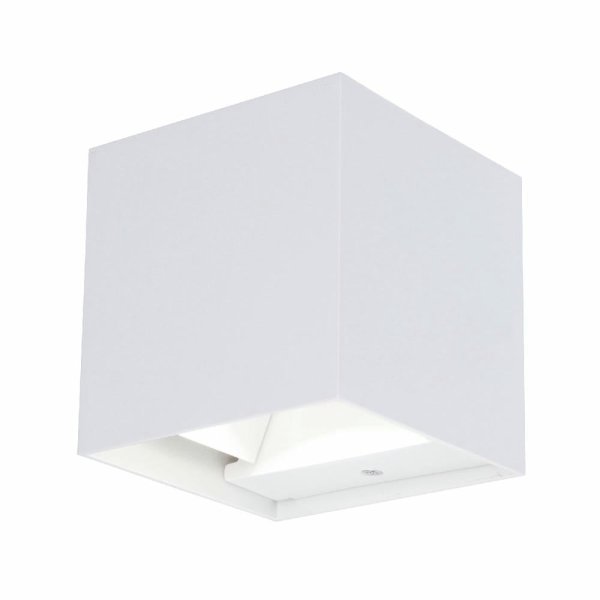 Уличный настенный светильник Uniel ULU-S55B-2x3W/3000K+4000K+6000K IP65 WHITE UL-00010854