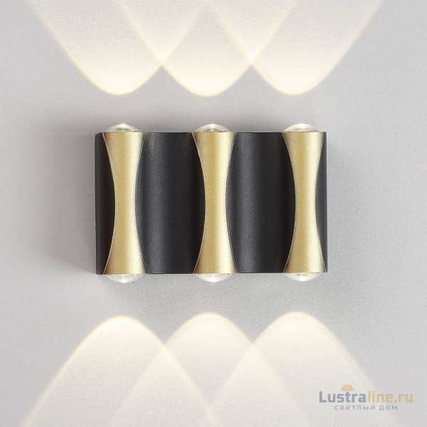Уличный настенный светильник Crystal Lux CLT 022W3 BL-GO 4000K Уличный настенный светильник Crystal Lux CLT 022W3 BL-GO 4000K