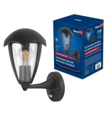 Уличный настенный светильник (UL-00006813) Uniel UUL-S81A 60W/E27 Sensor IP54 Black