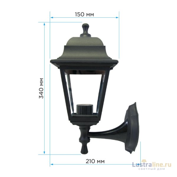 Уличный настенный светильник Apeyron Леда 11-11ЧЕР Уличный настенный светильник Apeyron Леда 11-11ЧЕР