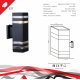 Уличный настенный светильник Reluce 86228-9.2-002CT 2*E27 BK