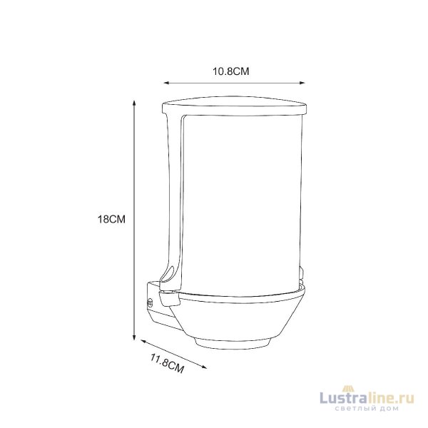 Уличный настенный светильник Arte Lamp Minchir A8306AL-1BK