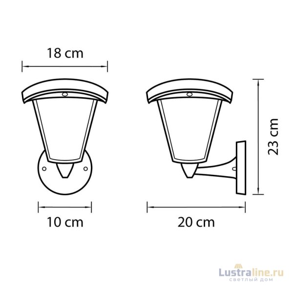Уличный настенный светодиодный светильник Lightstar Lampione 375670