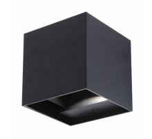 Уличный настенный светильник Uniel ULU-S55B-2x3W/3000K+4000K+6000K IP65 BLACK UL-00010853