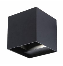 Уличный настенный светильник Uniel ULU-S55B-2x3W/3000K+4000K+6000K IP65 BLACK UL-00010853