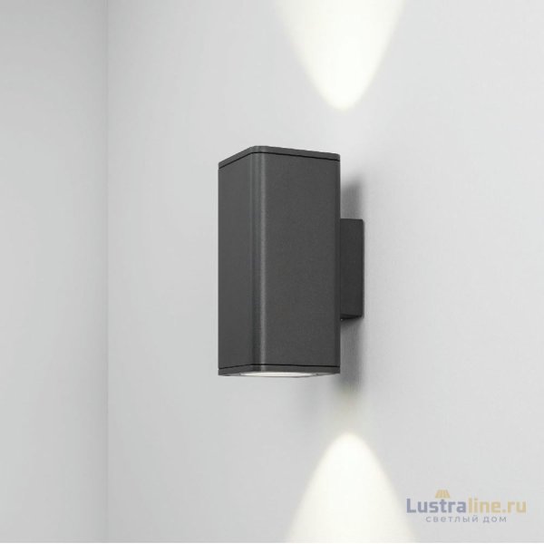 Уличный настенный светильник Arlight LGD-EVO-WALL-TWIN-S100x100-2x12W Day4000 (GR, 44 deg, 230V) 046194 Уличный настенный светильник Arlight LGD-EVO-WALL-TWIN-S100x100-2x12W Day4000 (GR, 44 deg, 230V) 046194