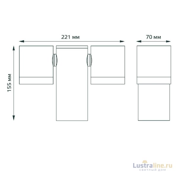Уличный настенный светильник Gauss Sonata GD152
