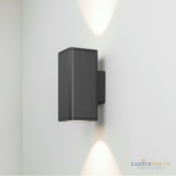 Уличный настенный светильник Arlight LGD-EVO-WALL-TWIN-S100x100-2x12W Warm3000 (GR, 44 deg, 230V) 046195 Уличный настенный светильник Arlight LGD-EVO-WALL-TWIN-S100x100-2x12W Warm3000 (GR, 44 deg, 230V) 046195