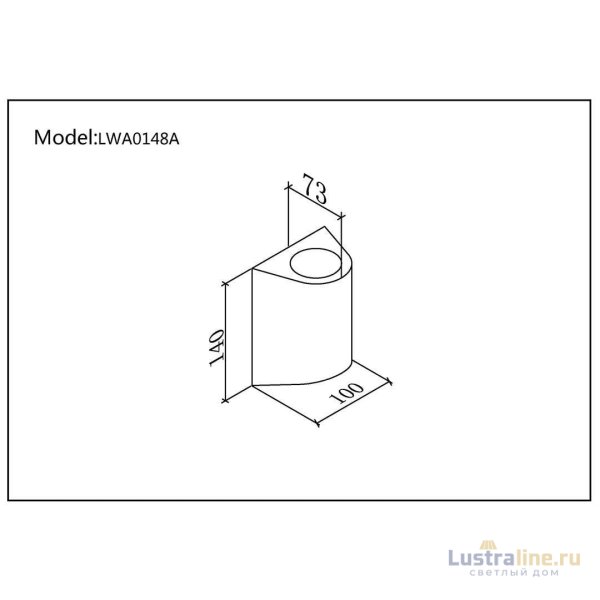 Уличный настенный светильник DesignLed LW-A0148A-BL-WW 002803