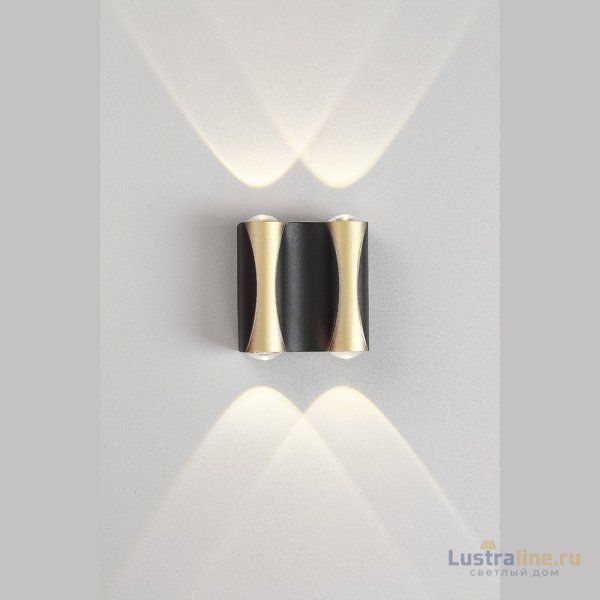 Уличный настенный светильник Crystal Lux CLT 022W2 BL-GO 4000K Уличный настенный светильник Crystal Lux CLT 022W2 BL-GO 4000K