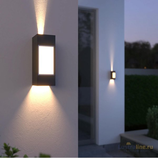 Уличный настенный светильник Elektrostandard 1638 Techno LED черный 4690389182044 a054929 Уличный настенный светильник Elektrostandard 1638 Techno LED черный 4690389182044 a054929