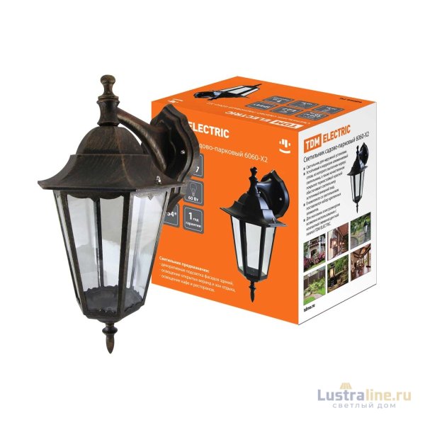 Уличный настенный светильник TDM Electric 6060-12 SQ0330-0012 Уличный настенный светильник TDM Electric 6060-12 SQ0330-0012