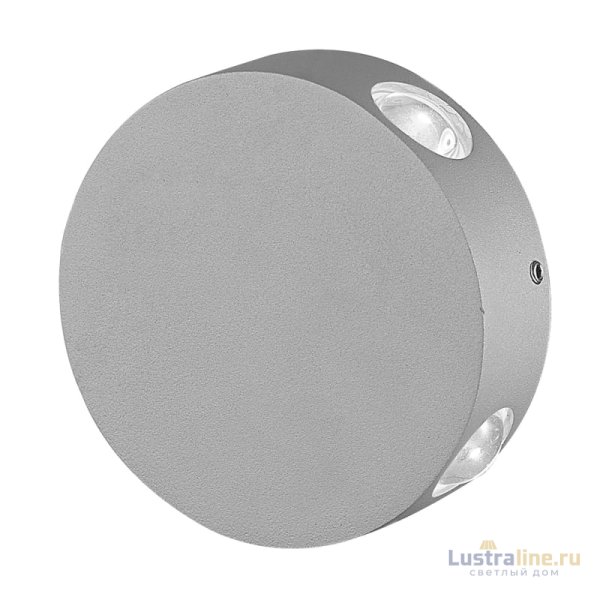 Уличный настенный светильник Uniel ULU-S42A-4x1W/4000K IP65 GREY