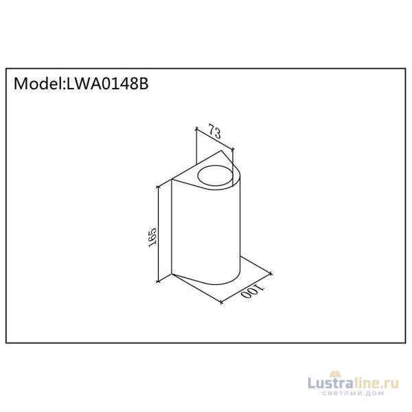 Уличный настенный светильник DesignLed LW-A0148B-BL-WW 002805 Уличный настенный светильник DesignLed LW-A0148B-BL-WW 002805