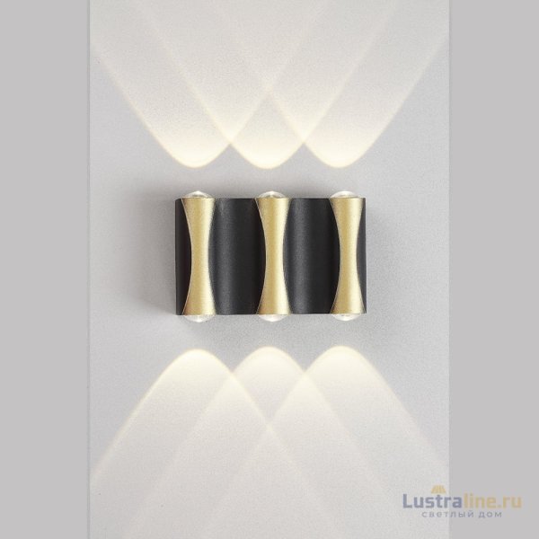 Уличный настенный светильник Crystal Lux CLT 022W3 BL-GO 4000K Уличный настенный светильник Crystal Lux CLT 022W3 BL-GO 4000K