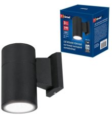 Уличный настенный светодиодный светильник (UL-00006801) Uniel ULU-S21A-3W/4000K IP65 Black