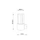 Уличный настенный светильник Arte Lamp Seginus A6515AL-1BK