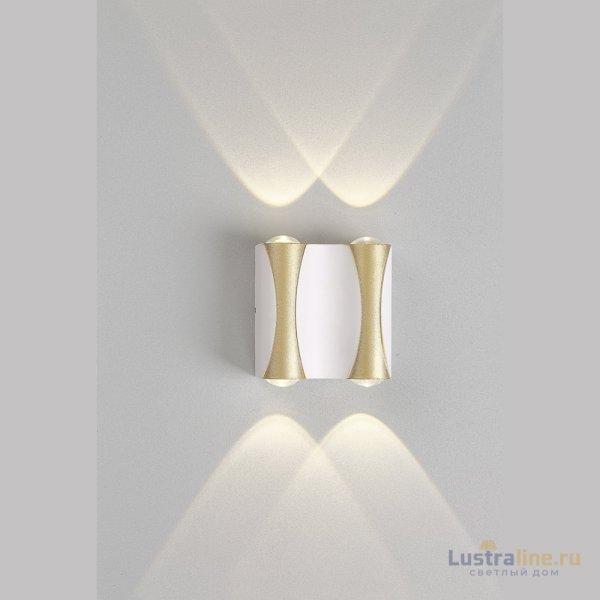 Уличный настенный светильник Crystal Lux CLT 022W2 WH-GO 4000K Уличный настенный светильник Crystal Lux CLT 022W2 WH-GO 4000K