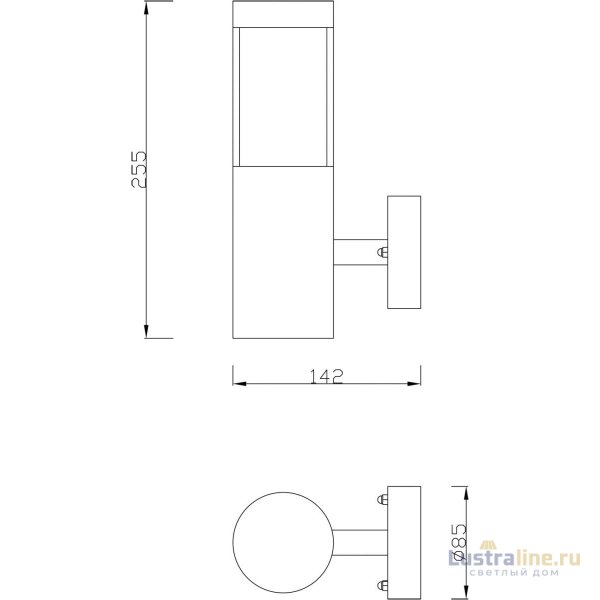 Уличный настенный светильник Deko-Light Porrima 731107