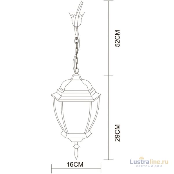Уличный подвесной светильник Arte Lamp Pegasus A3151SO-1BN Уличный подвесной светильник Arte Lamp Pegasus A3151SO-1BN